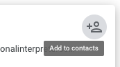 Location of Add to contacts