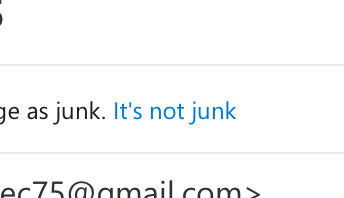 It's not junk